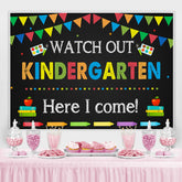 Lofaris Kindergarten Back to School Kids Photoshoot Backdrop